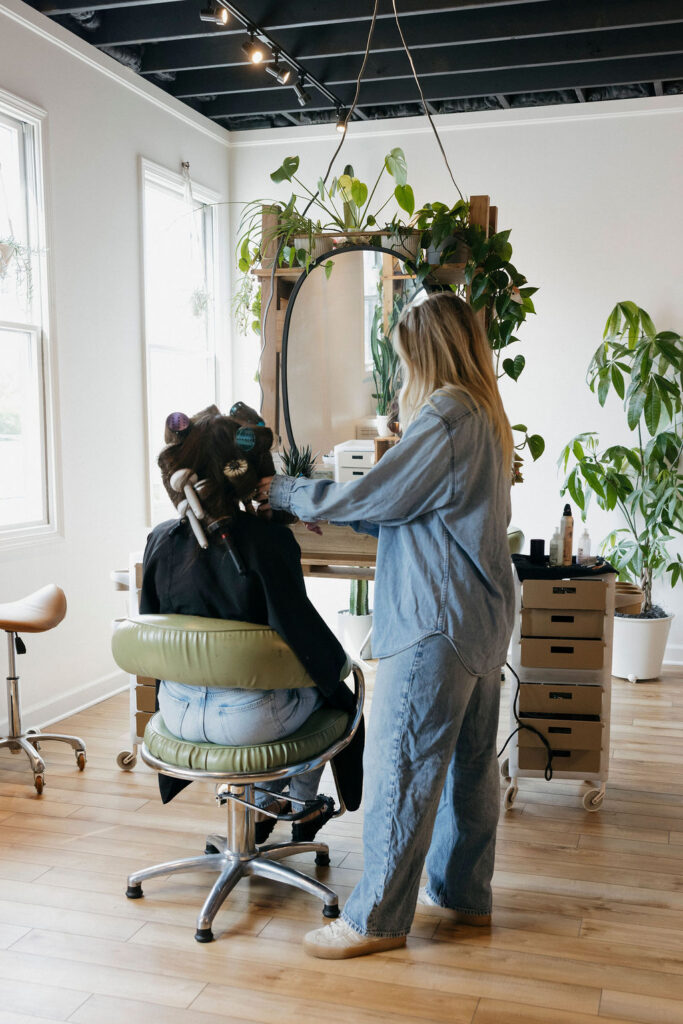 Casual branding photos for a Louisville hairstylist.